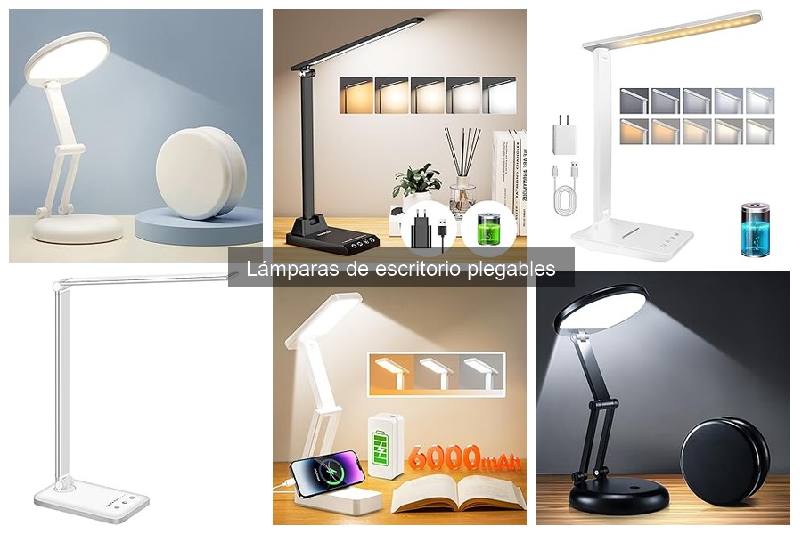 Lámparas de escritorio plegables con carga USB: ¿vale la pena?