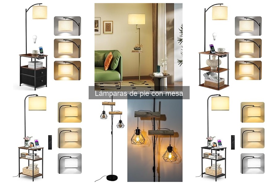 Lámparas de pie con mesa a medida para tu hogar