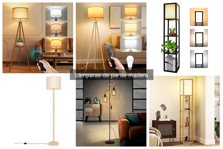 Lámparas de pie de madera para espacios pequeños: ¿son adecuadas?