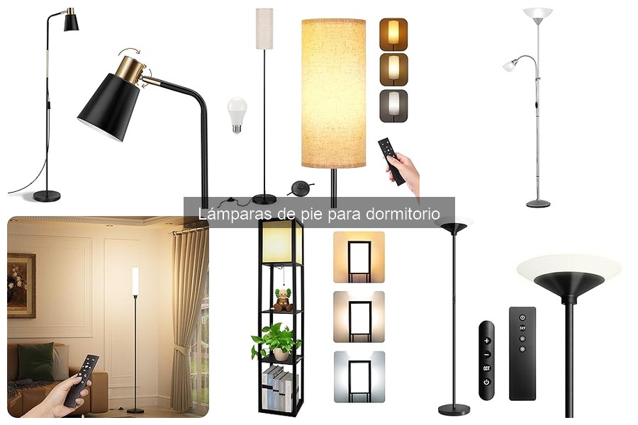 Lámparas de pie LED para dormitorio: pros y contras