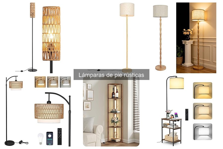 Lámparas de pie rústicas DIY: Crea tu propia decoración