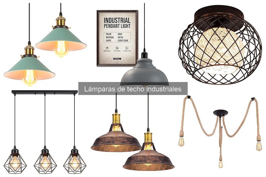Lámparas de techo industriales: características y estilo