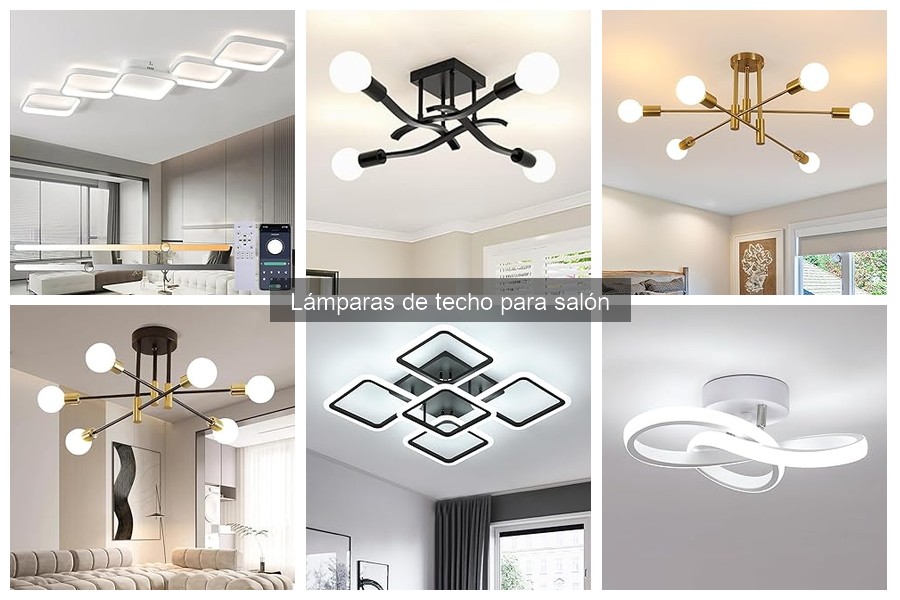 Lámparas de techo que ahorran energía: eficientes y modernas