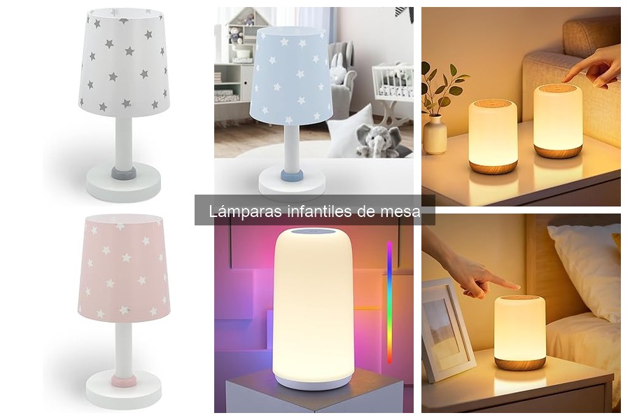 Lámparas infantiles de mesa con personajes populares