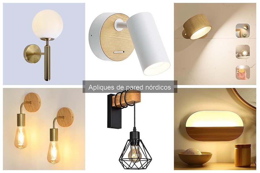 Los estilos de apliques de pared nórdicos más populares