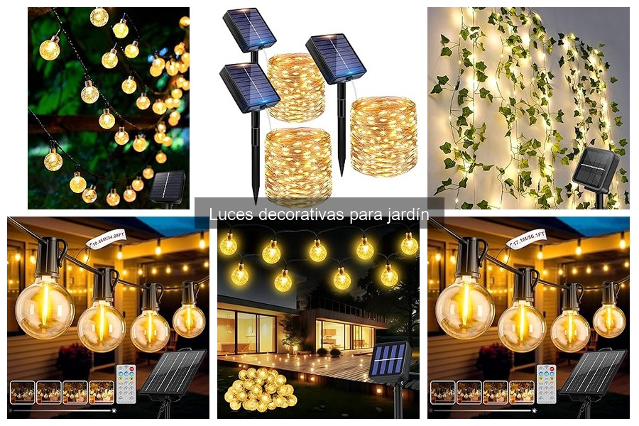 Luces Decorativas para Jardín: Tipos y Características