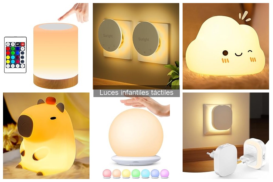 Luces infantiles táctiles con funciones especiales: guía y usos
