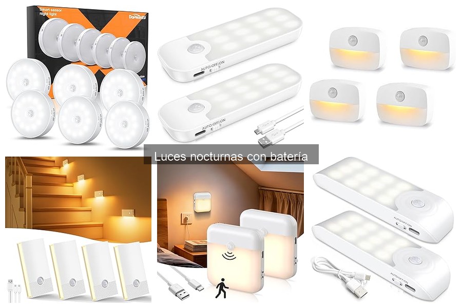 Luces nocturnas con batería para uso exterior: guía y recomendaciones