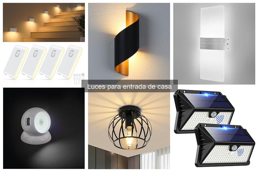 Luces para entrada de casa: alternativas modernas y sostenibles