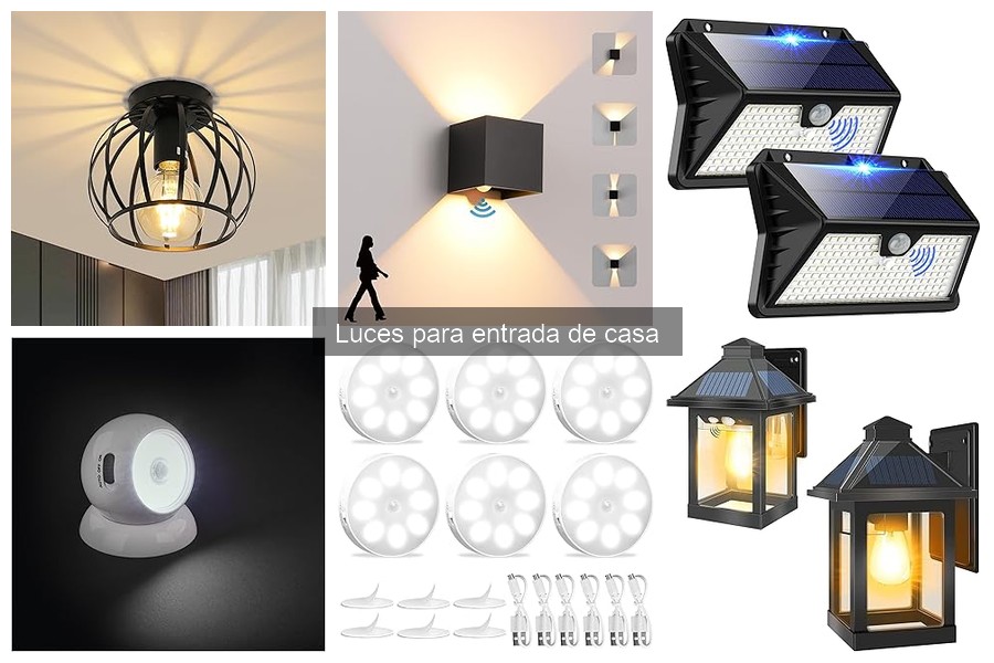 Luces para entrada de casa con sensor de movimiento: seguridad y comodidad