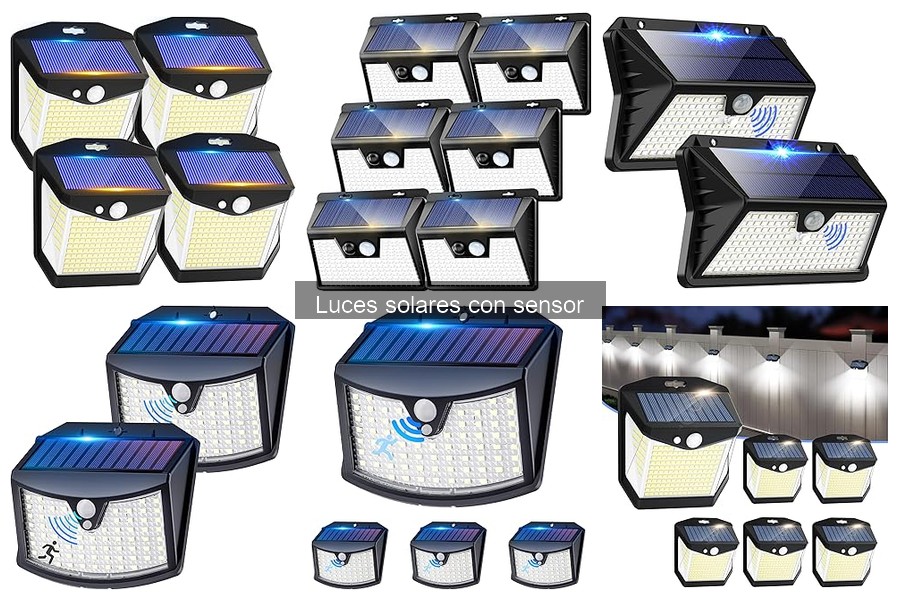 Luces Solares con Sensor para Seguridad en el Hogar