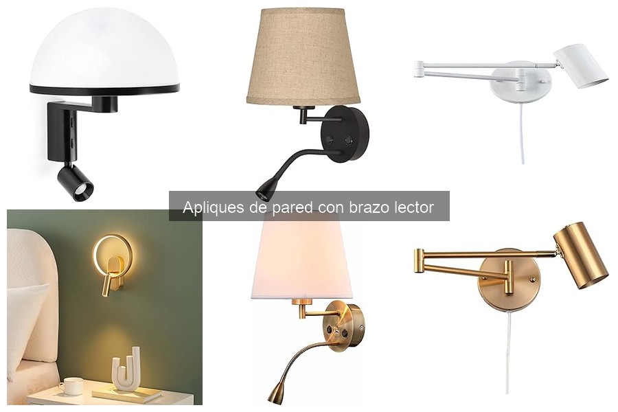 Mantenimiento de apliques de pared con brazo lector