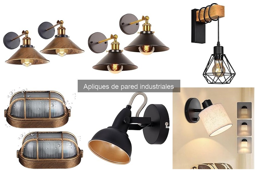 Mejora la iluminación en casa con apliques de pared industriales