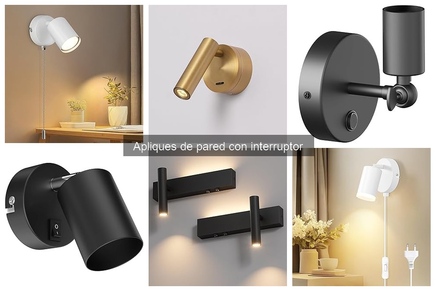 Mejores apliques de pared con interruptor para el dormitorio