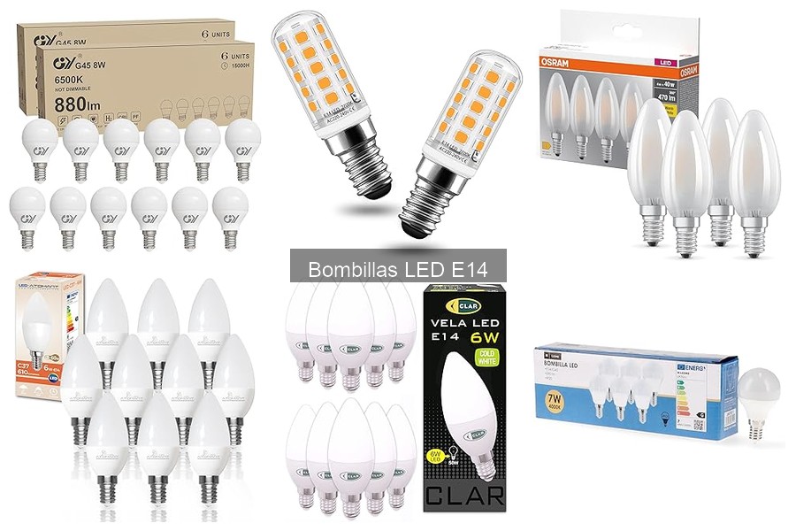Mejores bombillas LED E14 para espacios pequeños en 2023