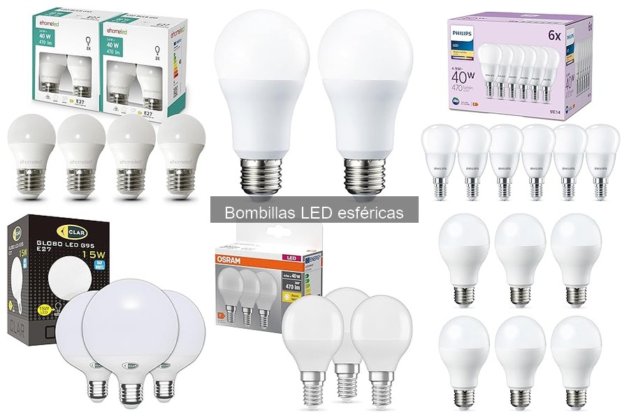 Mejores bombillas LED esféricas para hogares pequeños