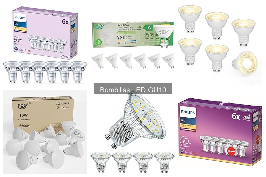 Mejores bombillas LED GU10 para ambientes cálidos