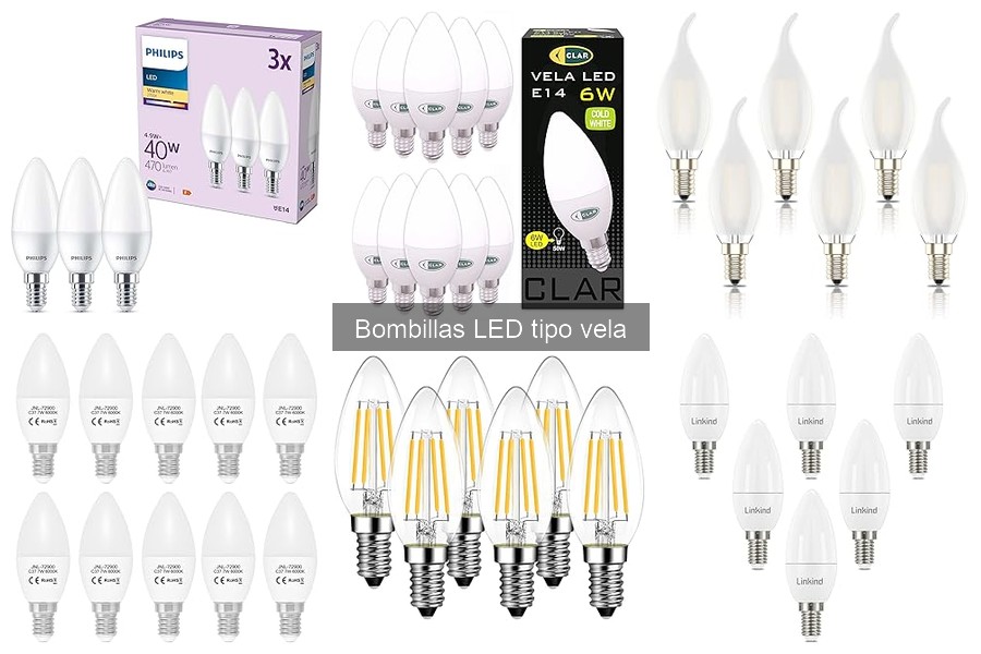 Mejores bombillas LED tipo vela para ambientes cálidos