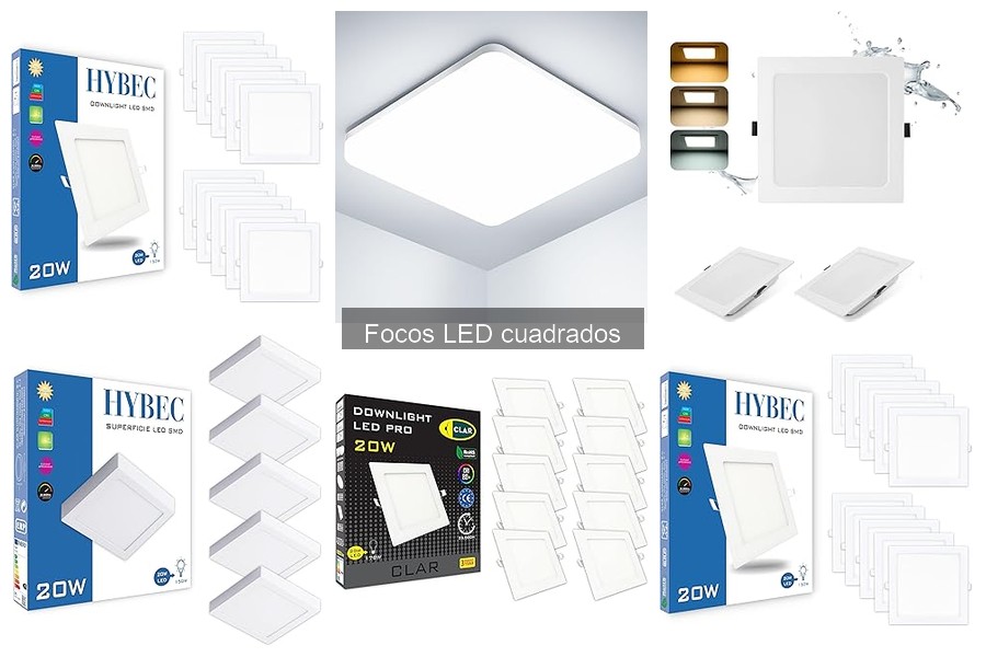 Mejores focos LED cuadrados para oficinas: guía y recomendaciones