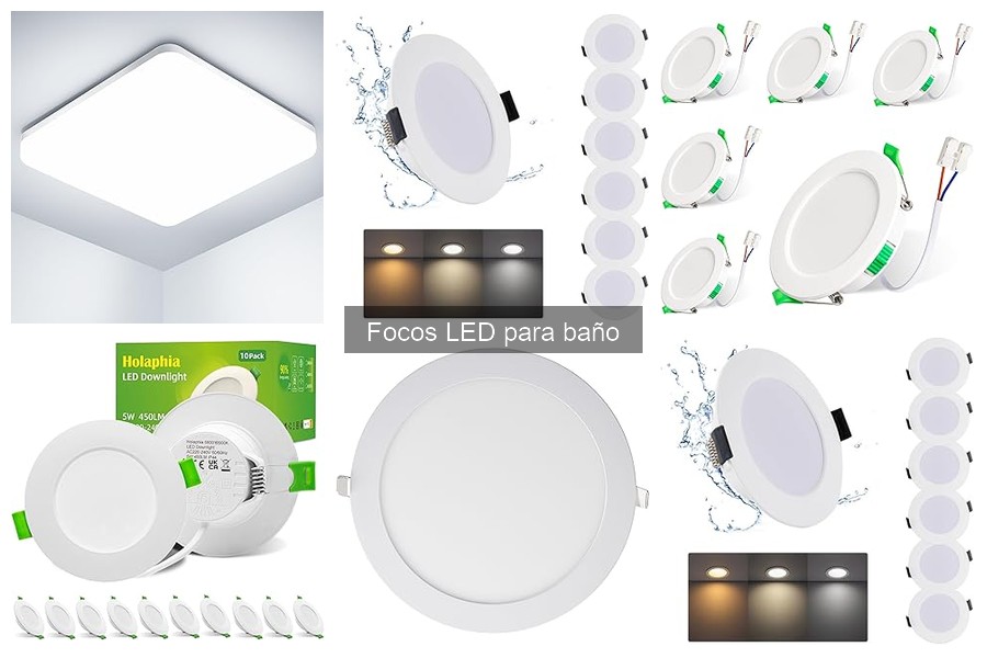 Mejores focos LED para baños pequeños para iluminar tu espacio