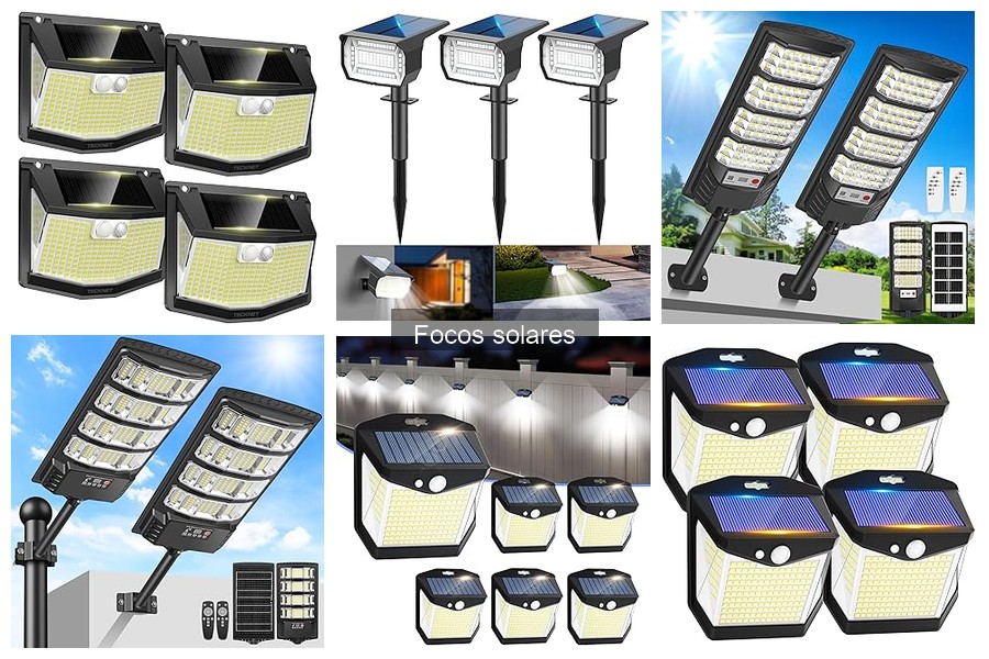 Mejores focos solares para jardines y exteriores 2023
