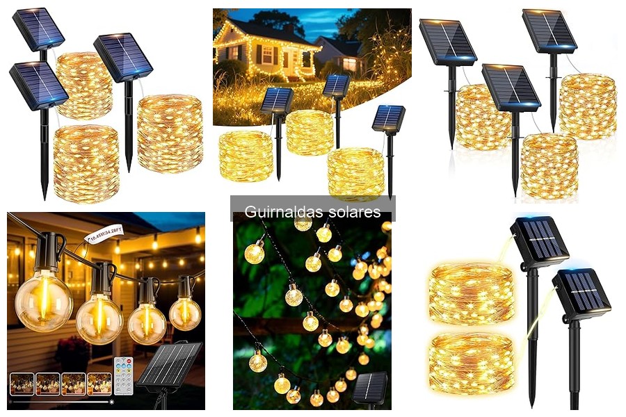 Mejores guirnaldas solares para jardines y patios