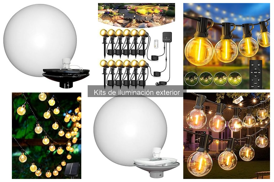 Mejores kits de iluminación exterior para jardines pequeños