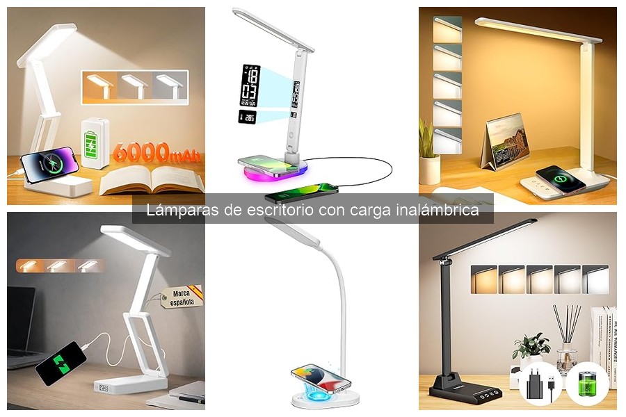 Mejores lámparas de escritorio con carga inalámbrica para oficina