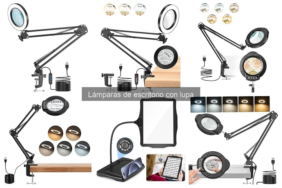 Mejores lámparas de escritorio con lupa para manualidades