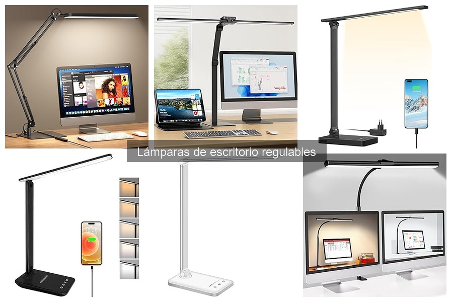 Mejores lámparas de escritorio regulables para mejorar la concentración