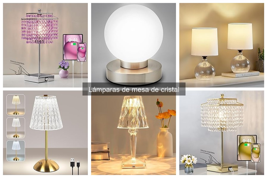 Mejores lámparas de mesa de cristal para decorar tu hogar