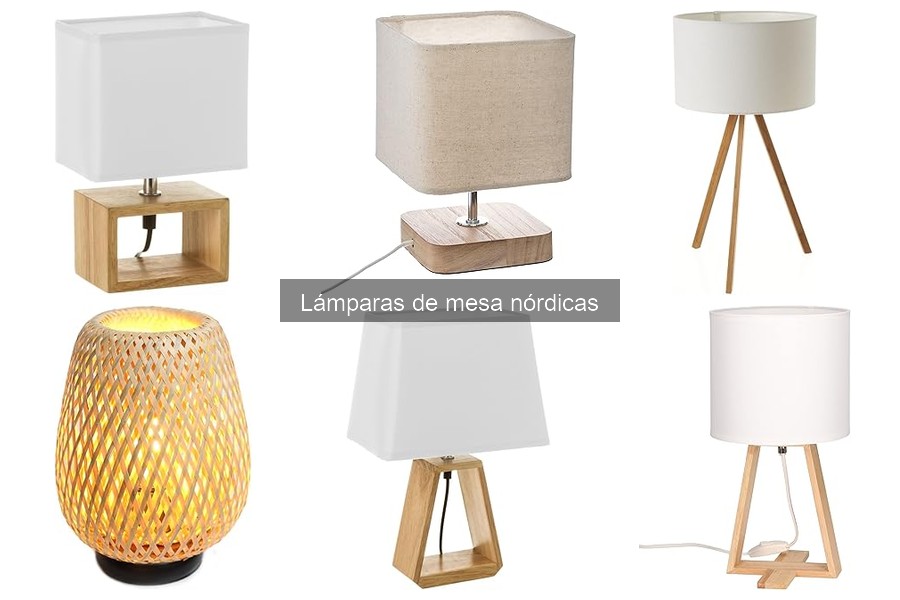 Mejores lámparas de mesa nórdicas para espacios pequeños
