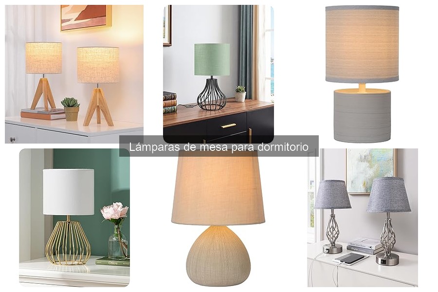 Mejores lámparas de mesa para dormitorios pequeños