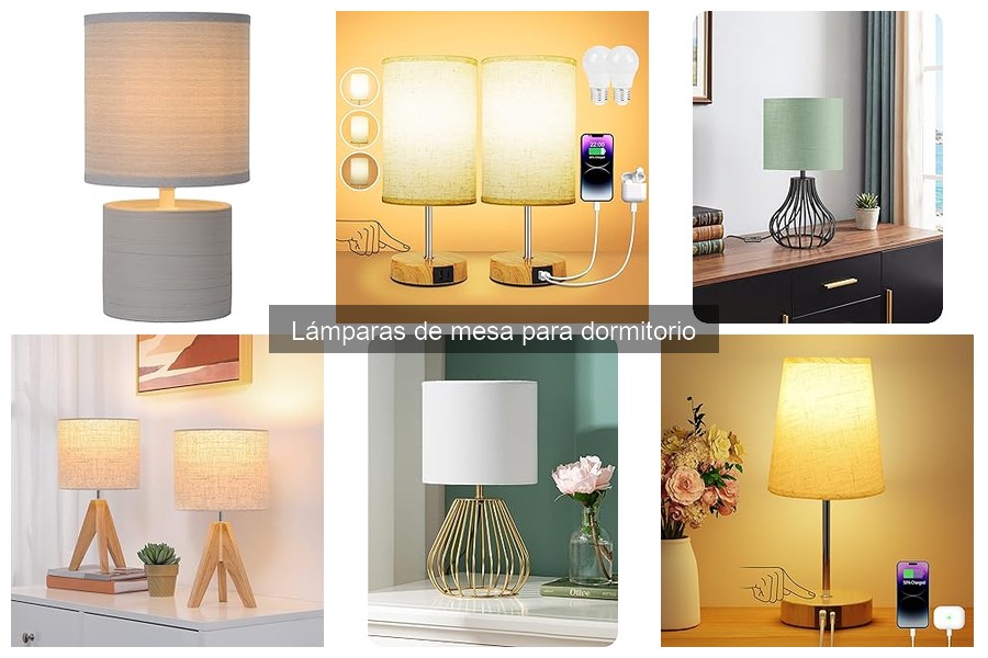 Mejores lámparas de mesa para lectura en el dormitorio