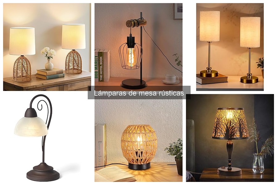 Mejores lámparas de mesa rústicas para salones pequeños
