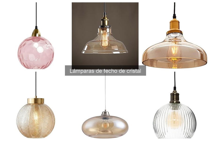Mejores lámparas de techo de cristal para salones 2023