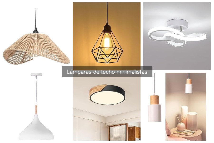Mejores lámparas de techo minimalistas para espacios pequeños