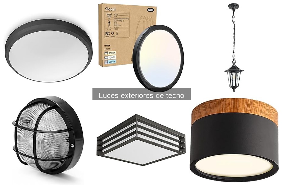 Mejores luces exteriores de techo: guía para elegir