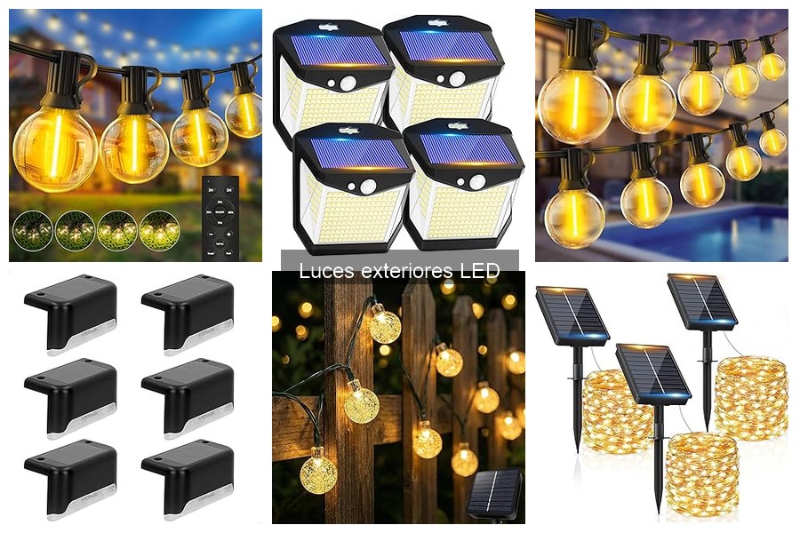 Mejores luces exteriores LED para jardines: comparativa 2023