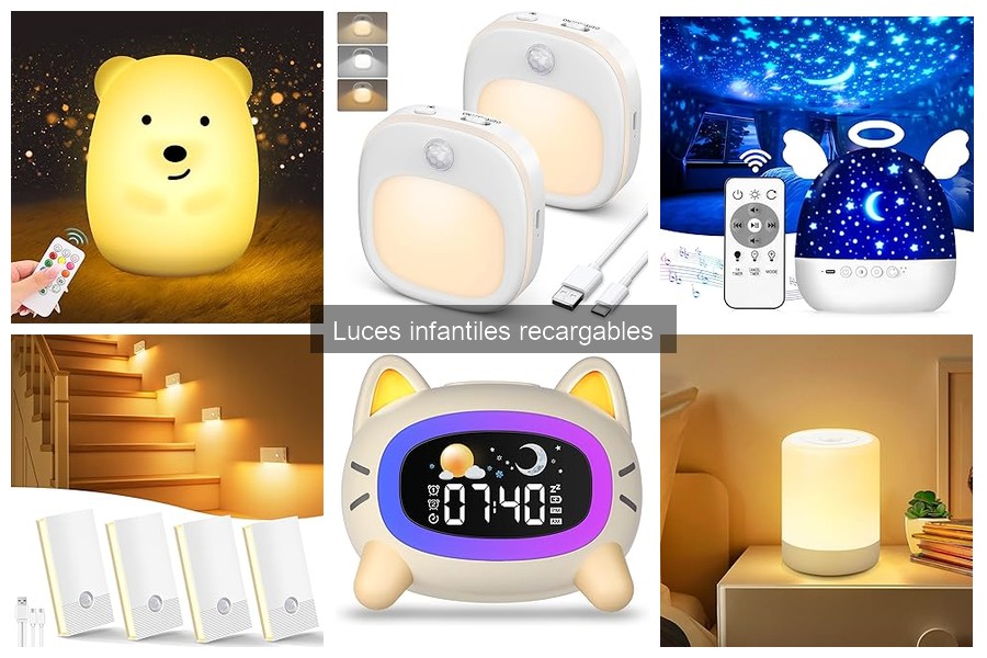Mejores luces infantiles recargables para bebés (comparativa)