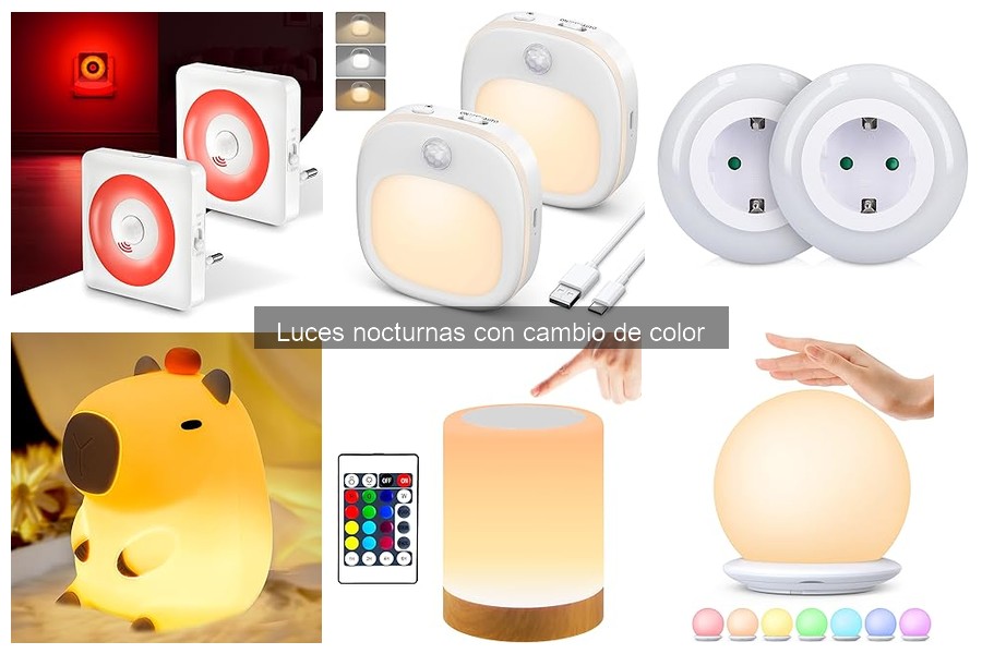 Mejores luces nocturnas con cambio de color para adultos
