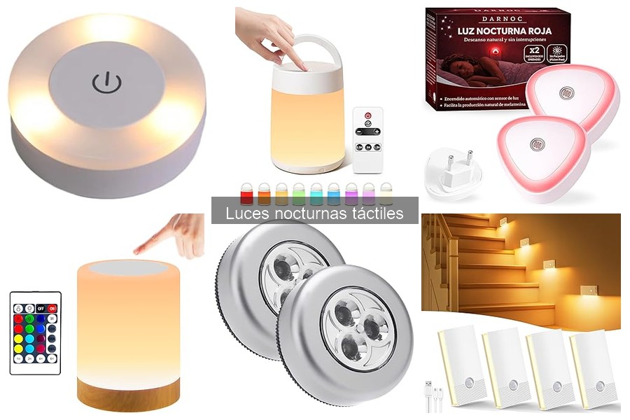 Mejores luces nocturnas táctiles: comparativa y recomendaciones