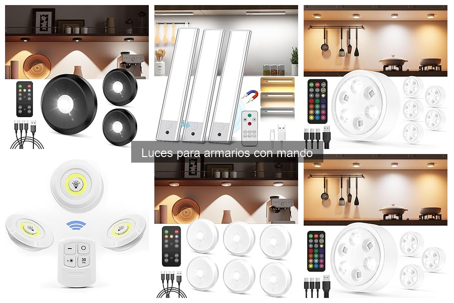 Mejores luces para armarios con mando en 2023: Comparativa