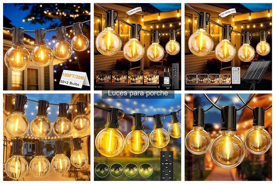 Mejores luces para porche según opiniones de usuarios