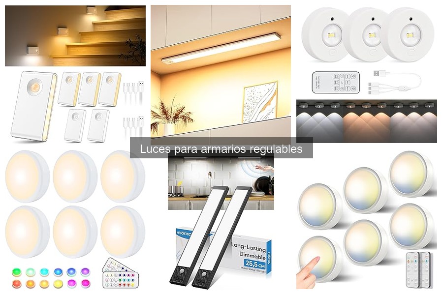 Mejores luces regulables para armarios pequeños en 2023