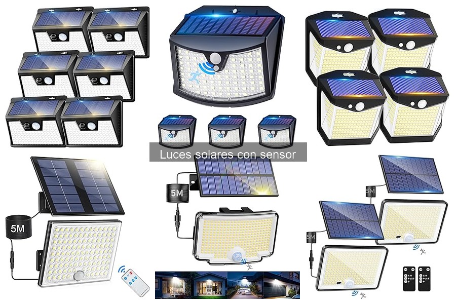 Mejores luces solares con sensor para embellecer tu jardín