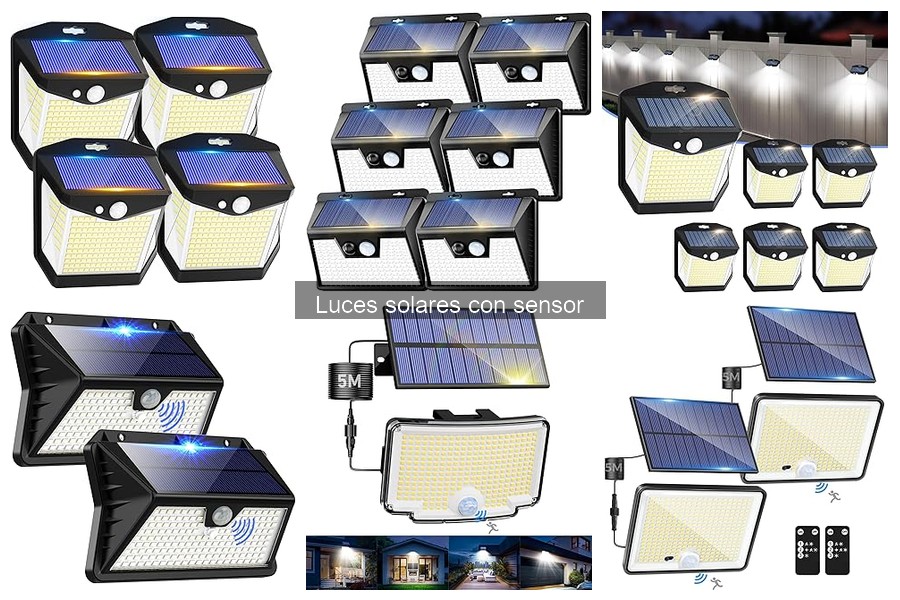 Mejores luces solares con sensor para exterior en 2023
