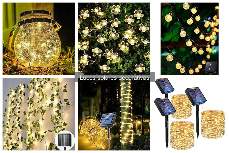Mejores luces solares decorativas: compara marcas y modelos