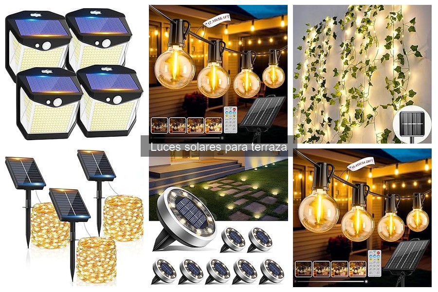 Mejores luces solares para terraza 2023: Comparativa y Reseñas