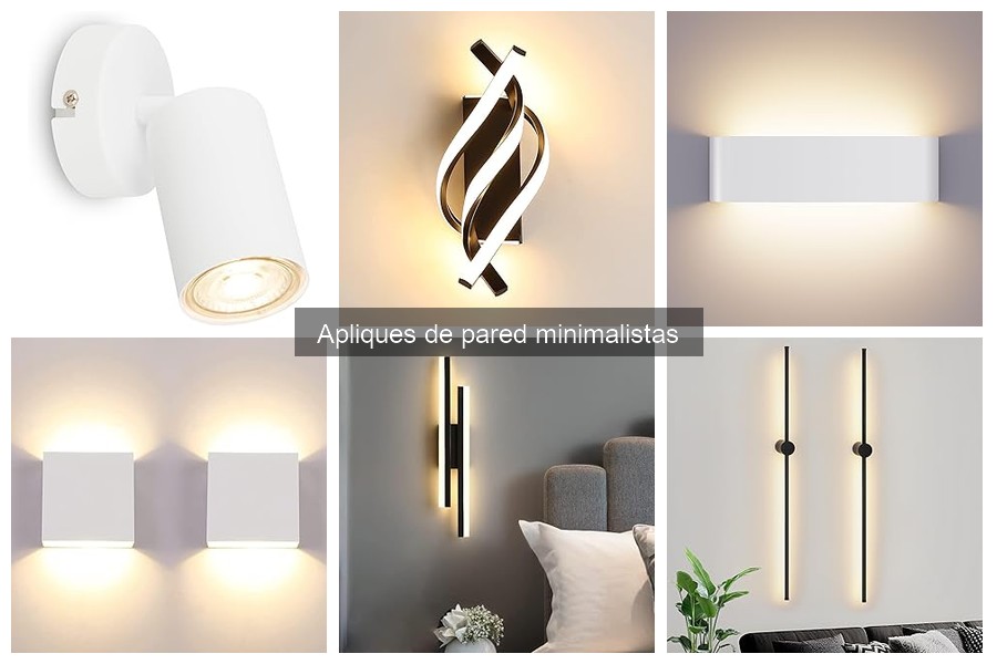 Mejores materiales para apliques de pared minimalistas